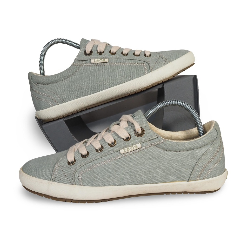 TAOS Star Canvas Classic Sneakers Lake Blue Womens 7.5 Low Top Lace Up Shoes